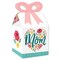 Big Dot of Happiness Colorful Floral Happy Mother's Day - Square Favor Gift Boxes - We Love Mom Party Bow Boxes - Set of 12